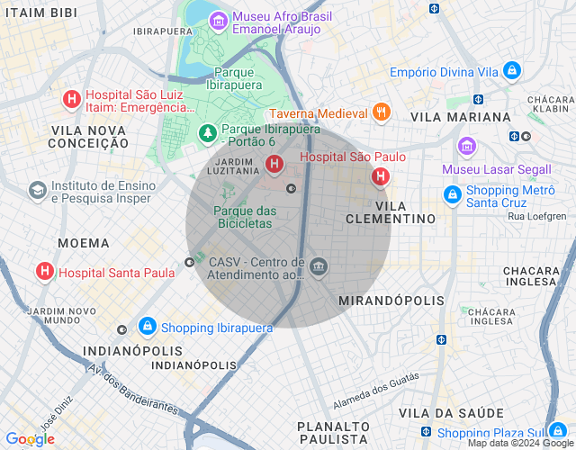 Imóvel no mapa