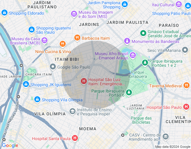 Imóvel no mapa