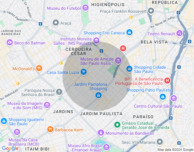 Imóvel no mapa