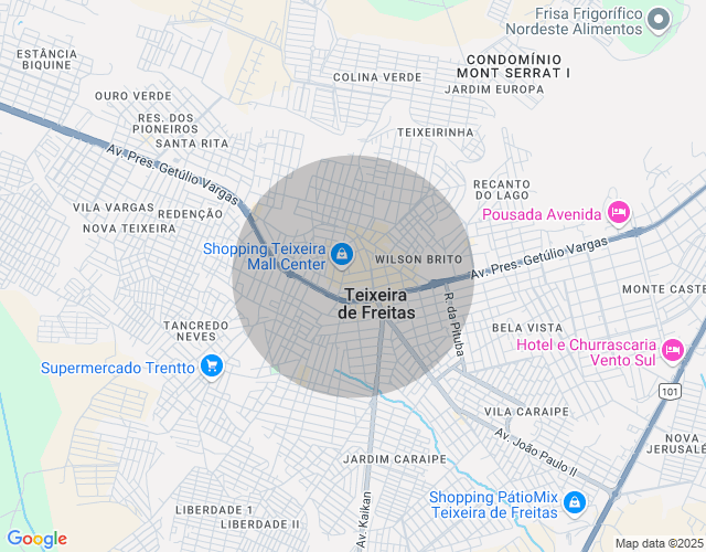 Imóvel no mapa