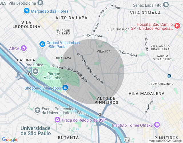 Imóvel no mapa