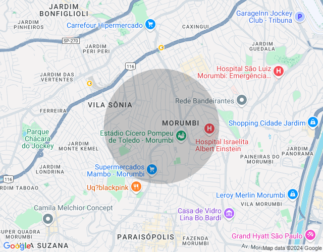 Imóvel no mapa