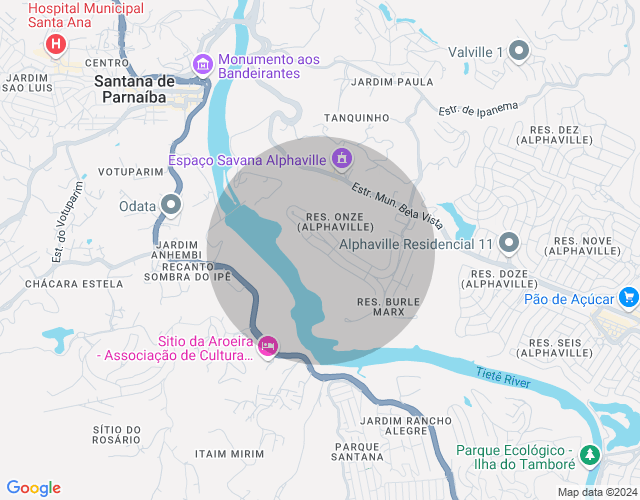 Imóvel no mapa