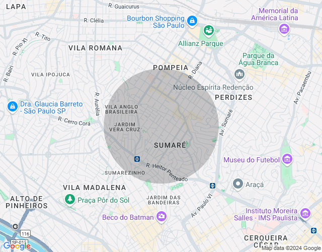 Imóvel no mapa