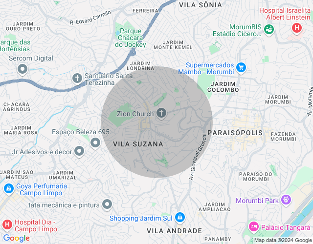 Imóvel no mapa
