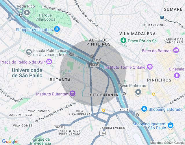 Imóvel no mapa