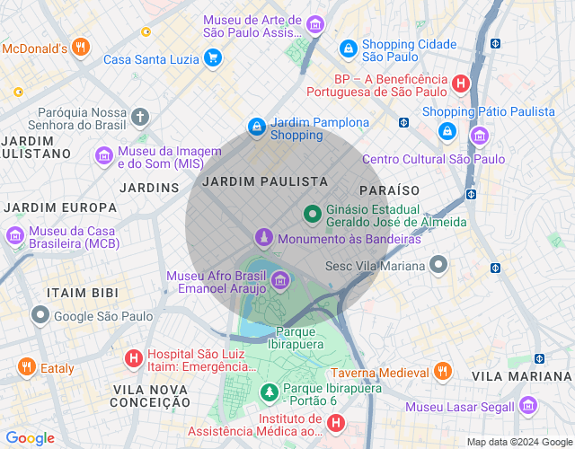 Imóvel no mapa