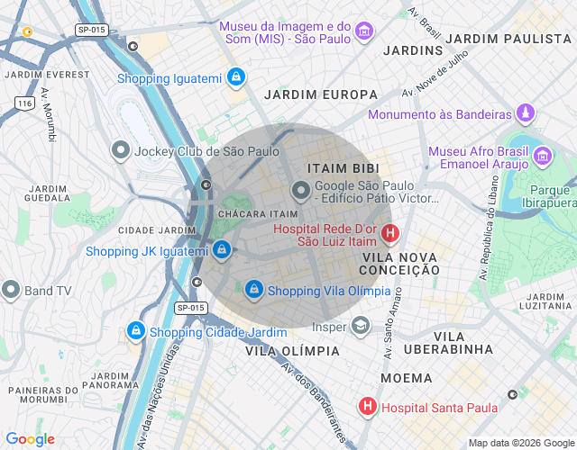 Imóvel no mapa