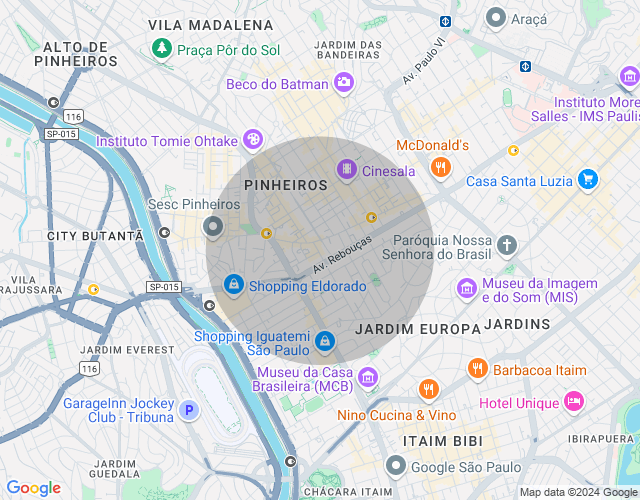 Imóvel no mapa