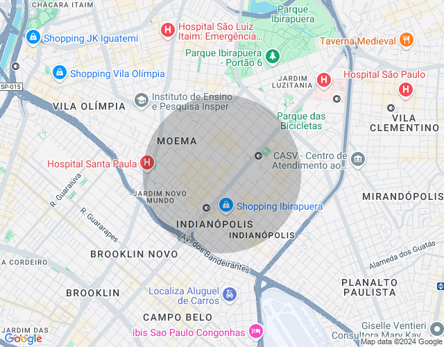 Imóvel no mapa