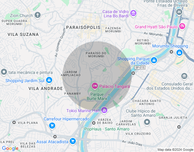 Imóvel no mapa