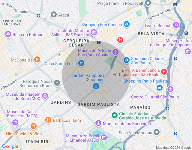 Imóvel no mapa