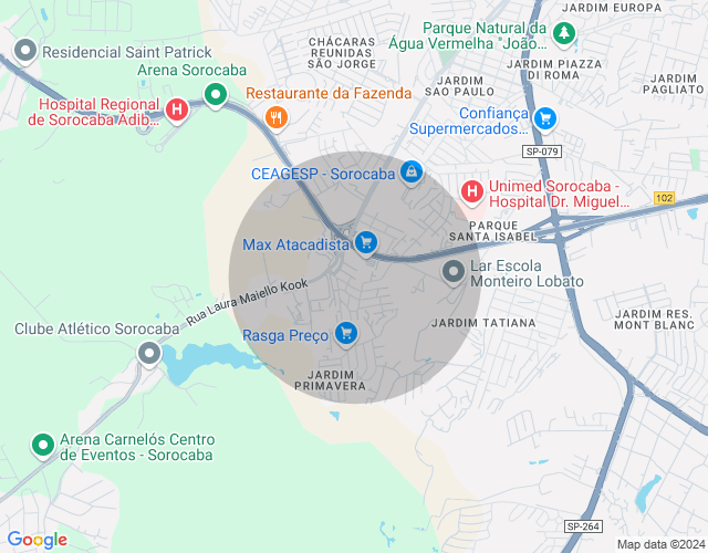 Imóvel no mapa