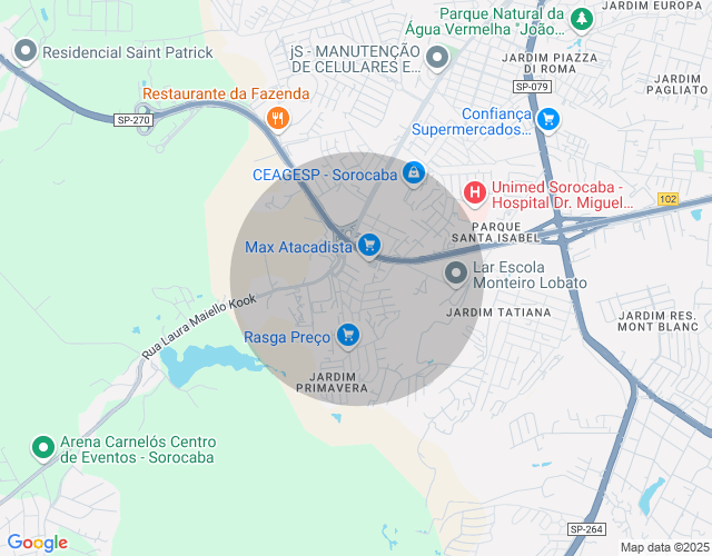 Imóvel no mapa