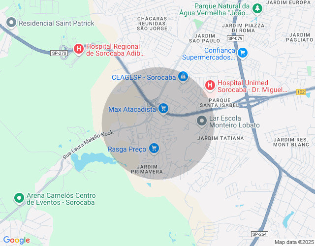 Imóvel no mapa
