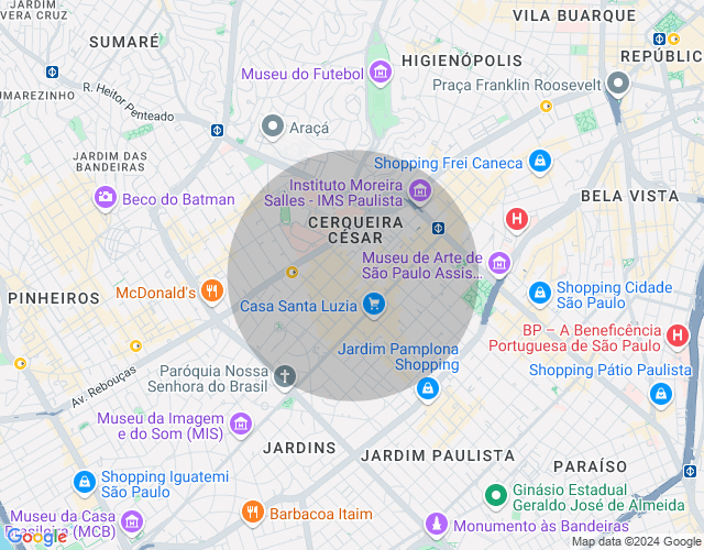 Imóvel no mapa