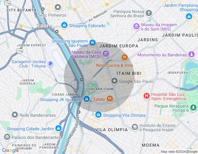 Imóvel no mapa