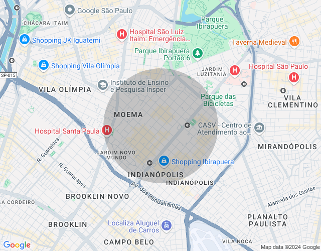 Imóvel no mapa