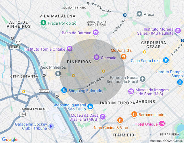 Imóvel no mapa