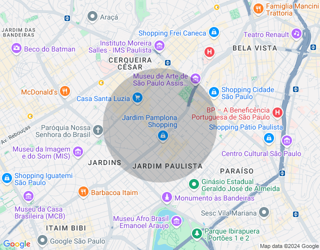 Imóvel no mapa