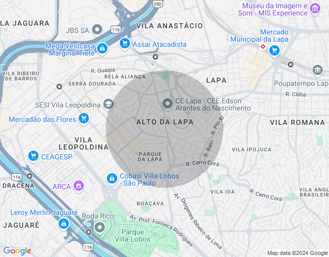 Imóvel no mapa