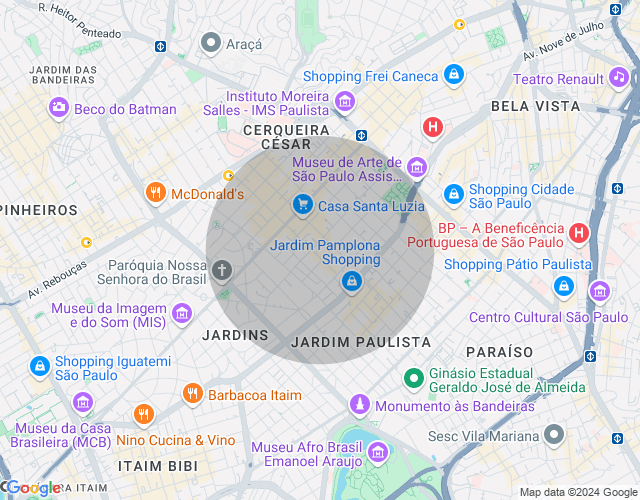 Imóvel no mapa