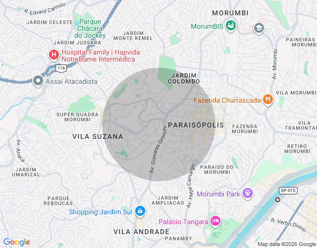 Imóvel no mapa
