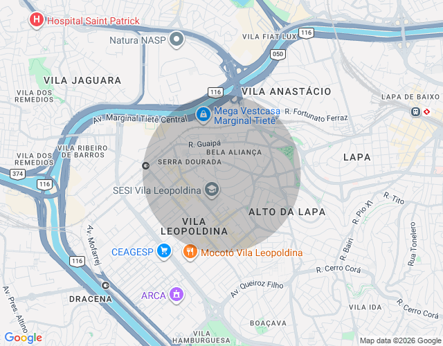 Imóvel no mapa
