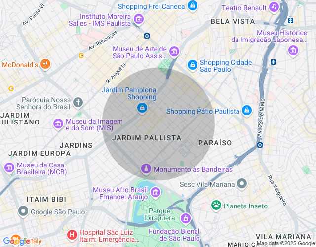 Imóvel no mapa