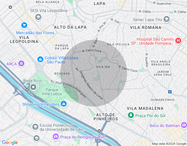 Imóvel no mapa