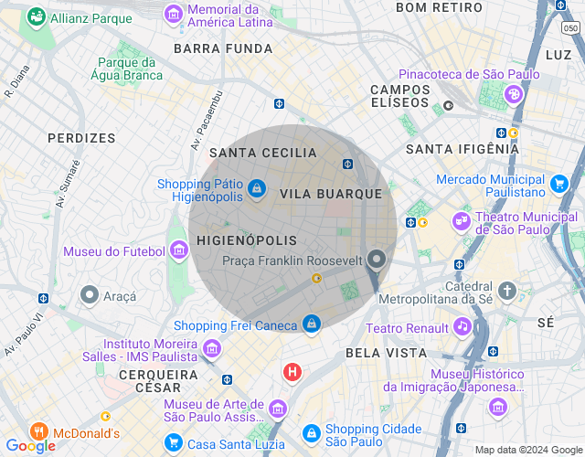 Imóvel no mapa