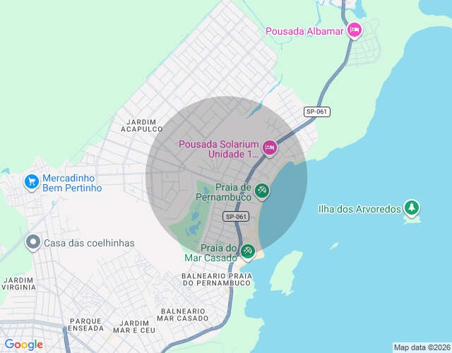 Imóvel no mapa