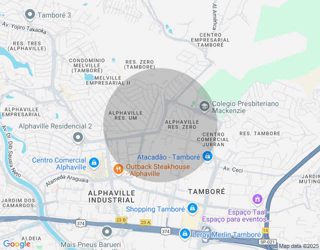 Imóvel no mapa