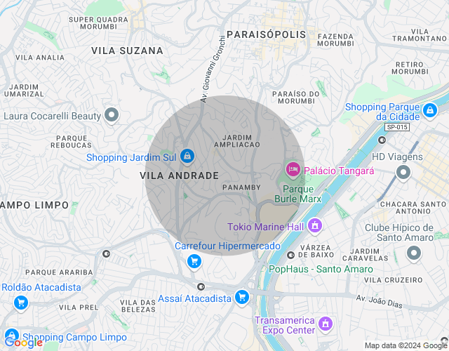 Imóvel no mapa