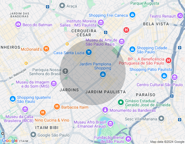 Imóvel no mapa