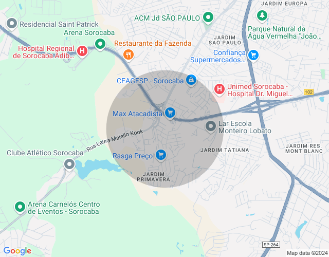 Imóvel no mapa