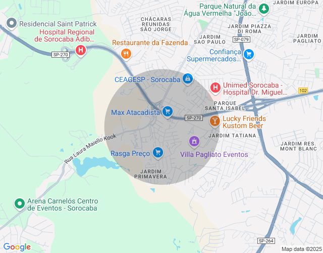 Imóvel no mapa