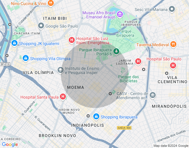 Imóvel no mapa