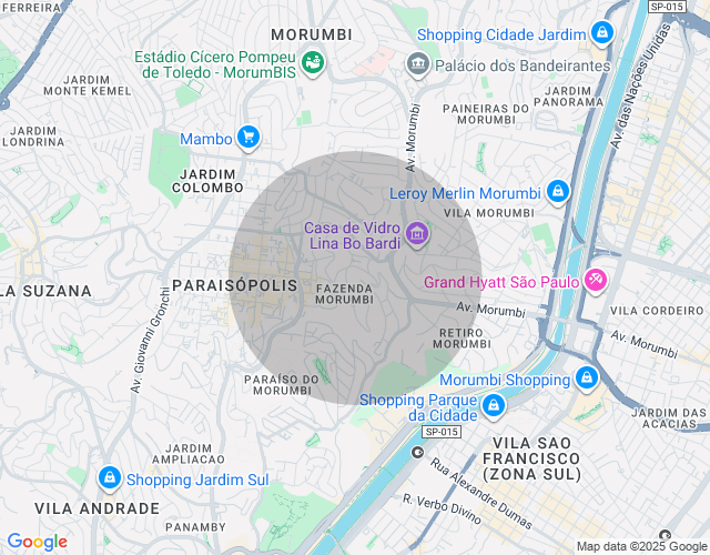 Imóvel no mapa