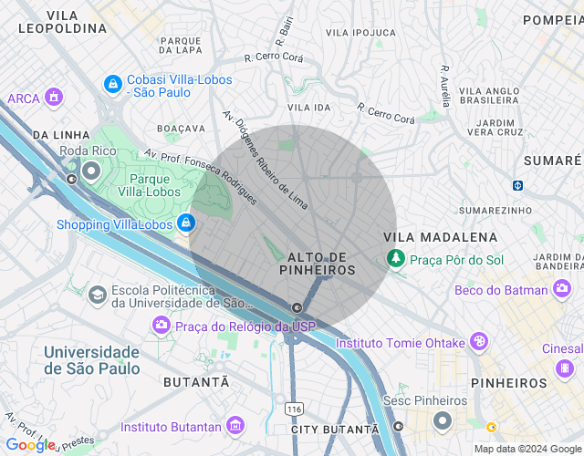 Imóvel no mapa