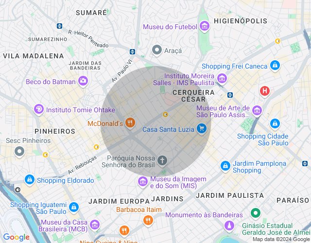 Imóvel no mapa