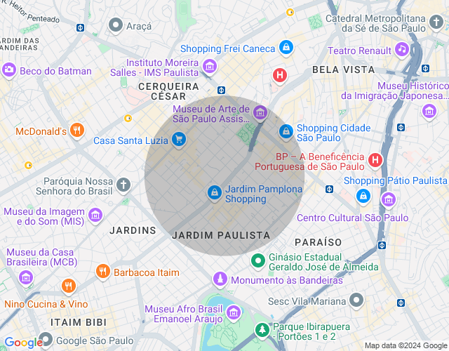 Imóvel no mapa