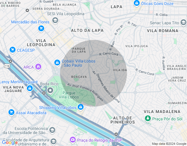 Imóvel no mapa