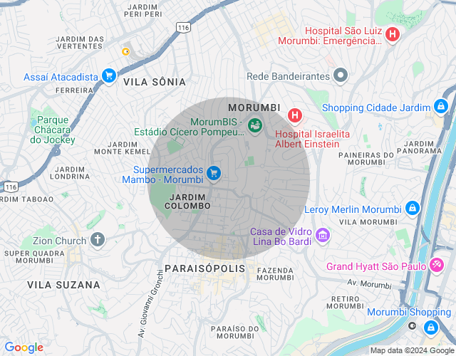Imóvel no mapa