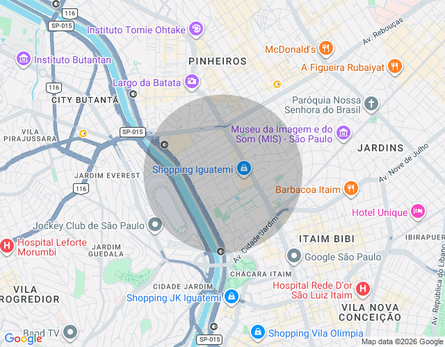 Imóvel no mapa