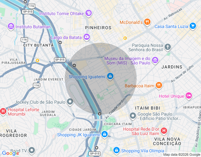 Imóvel no mapa