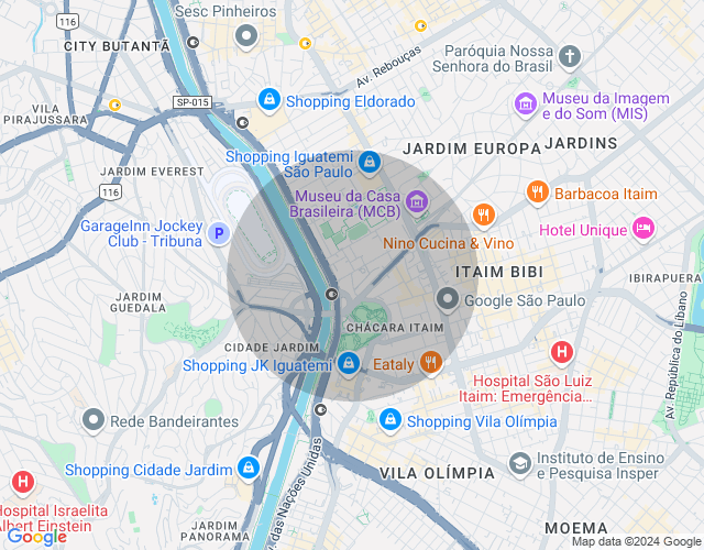 Imóvel no mapa