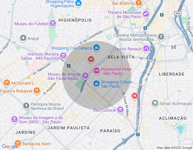 Imóvel no mapa