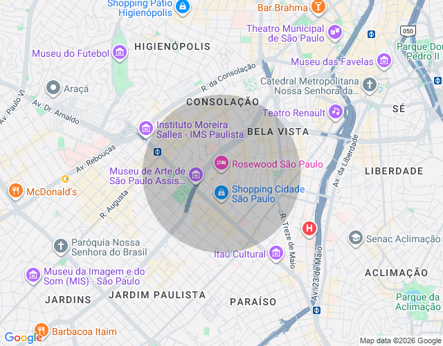Imóvel no mapa