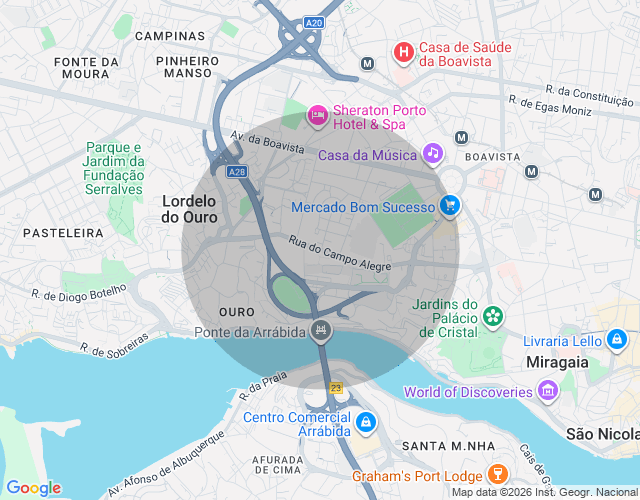 Imóvel no mapa